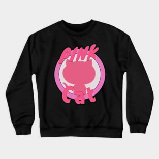 Pink cat Crewneck Sweatshirt